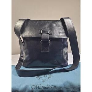 Manufactus Italian Leather Crossbody Purse Bag MADE IN ITALY
